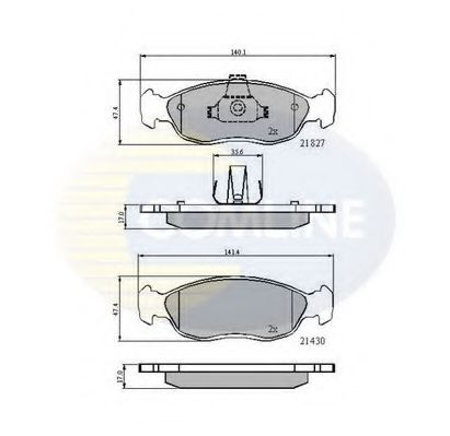 Тормозные колодки COMLINE CBP0570