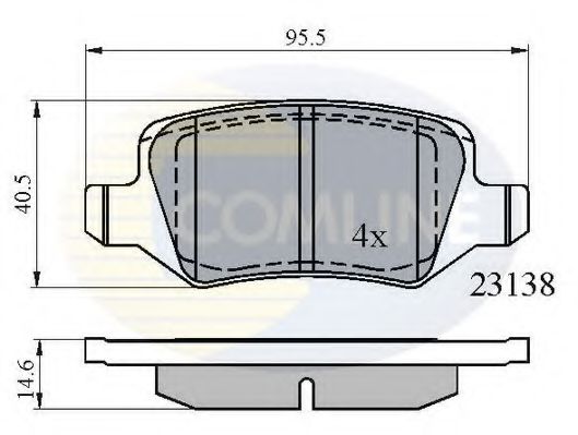 Тормозные колодки COMLINE CBP01149