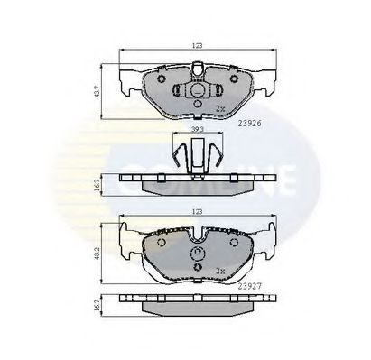 Тормозные колодки COMLINE CBP01708