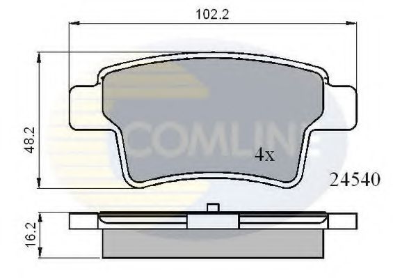Тормозные колодки COMLINE CBP01713