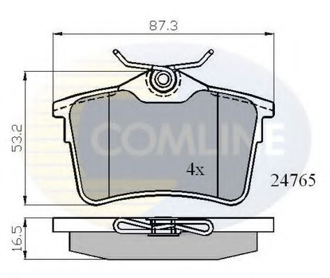 Тормозные колодки COMLINE CBP01797