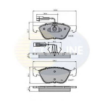 Тормозные колодки COMLINE CBP1897