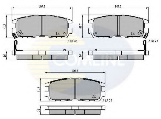 Тормозные колодки COMLINE CBP3461