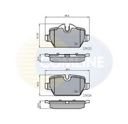 Тормозные колодки COMLINE CBP01710