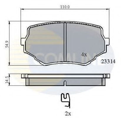 Тормозные колодки COMLINE CBP3475