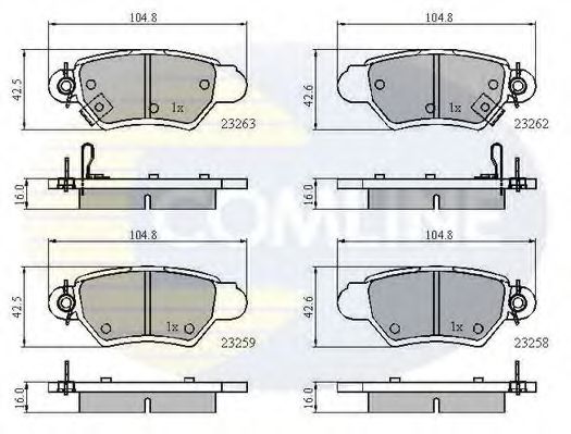 Тормозные колодки COMLINE CBP3750