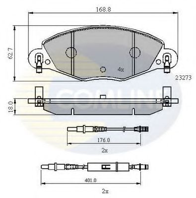 Тормозные колодки COMLINE CBP21121