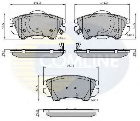 Тормозные колодки COMLINE CBP31680