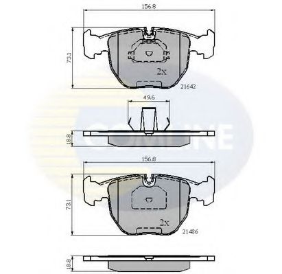 Тормозные колодки COMLINE CBP01096