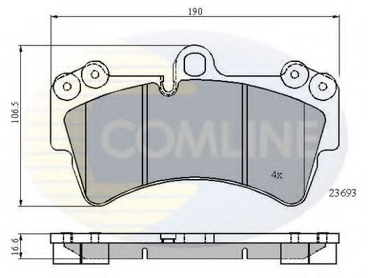 Тормозные колодки COMLINE CBP01315