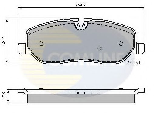 Тормозные колодки COMLINE CBP01533
