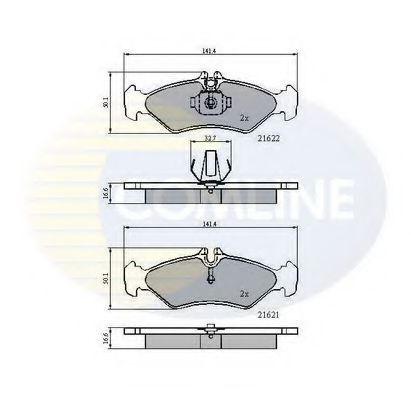 Тормозные колодки COMLINE CBP0453