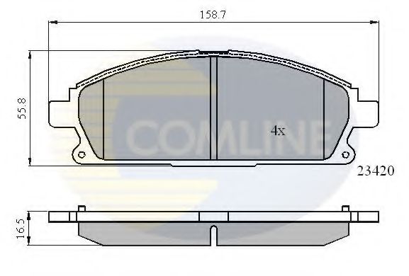 Тормозные колодки COMLINE CBP0591