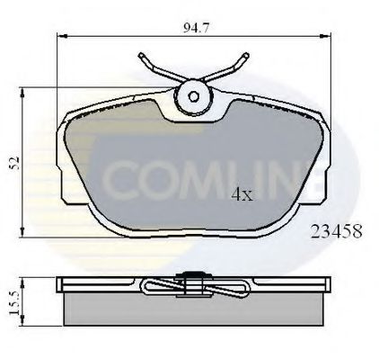 Тормозные колодки COMLINE CBP01093
