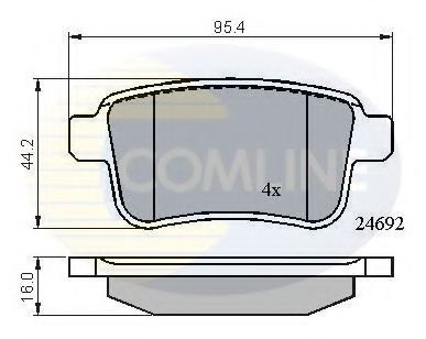 Тормозные колодки COMLINE CBP01715