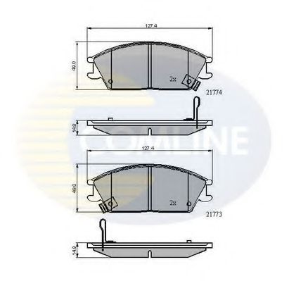 Тормозные колодки COMLINE CBP3922