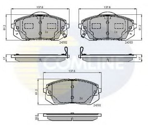 Тормозные колодки COMLINE CBP31768