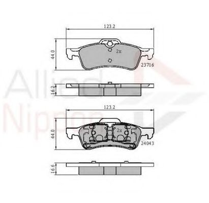Тормозные колодки COMLINE ADB01550