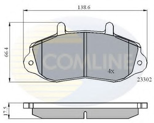 Тормозные колодки COMLINE CBP01021