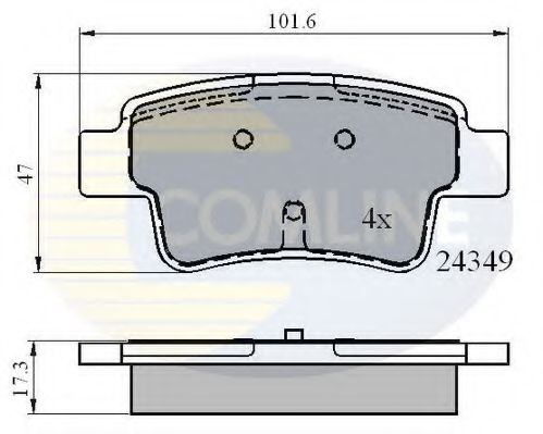 Тормозные колодки COMLINE CBP01528