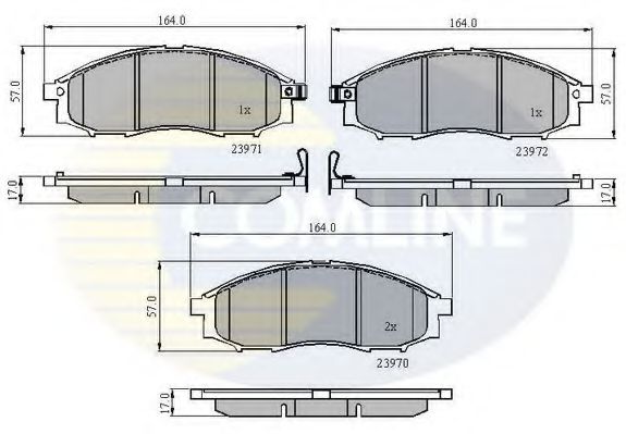 Тормозные колодки COMLINE CBP31193