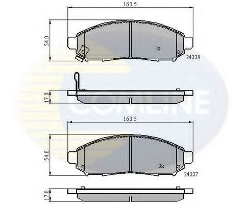 Тормозные колодки COMLINE CBP31520