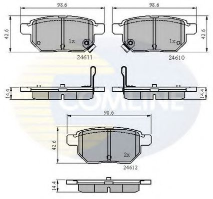 Тормозные колодки COMLINE CBP31579