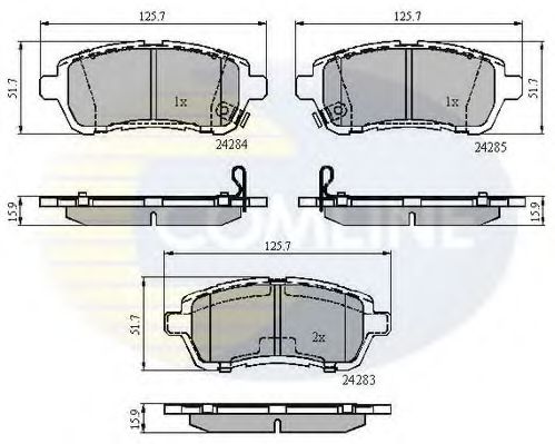 Тормозные колодки COMLINE CBP31620