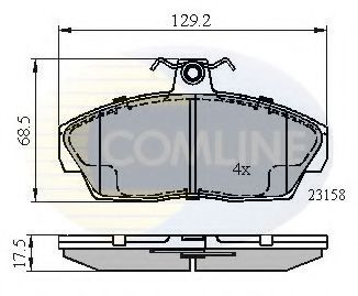 Тормозные колодки COMLINE CBP0232