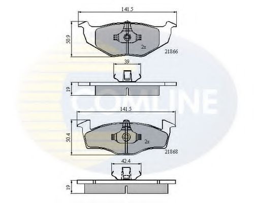 Тормозные колодки COMLINE CBP0706