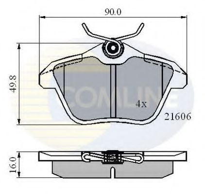 Тормозные колодки COMLINE CBP01095