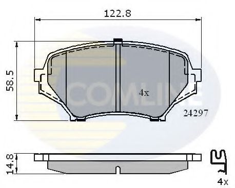Тормозные колодки COMLINE CBP31631
