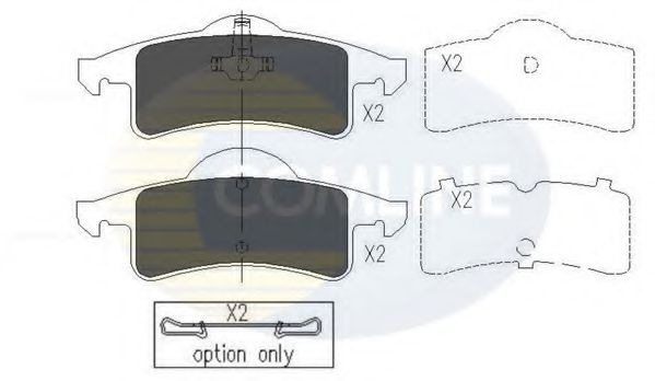 Тормозные колодки COMLINE CBP01231