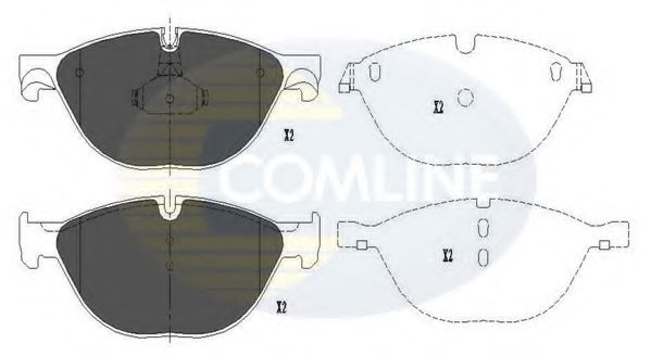 Тормозные колодки COMLINE CBP06017