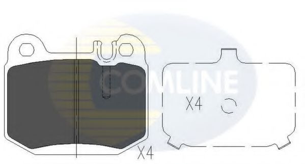 Тормозные колодки COMLINE CBP06025
