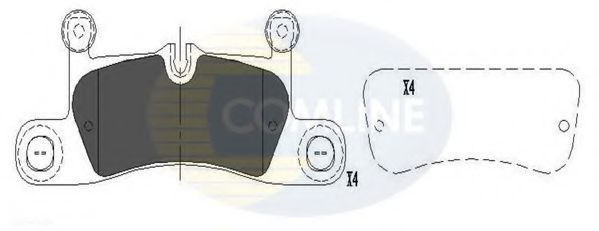 Тормозные колодки COMLINE CBP06048