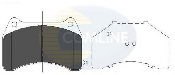 Тормозные колодки COMLINE CBP06056