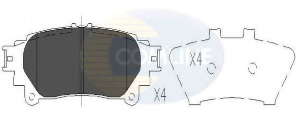 Тормозные колодки COMLINE CBP06078