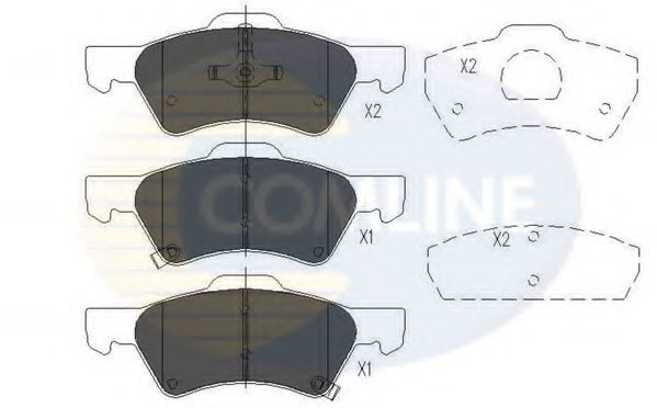 Тормозные колодки COMLINE CBP31163