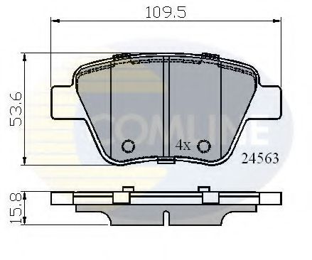 Тормозные колодки COMLINE CBP02022