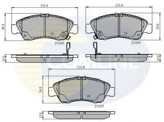 Тормозные колодки COMLINE CBP3556