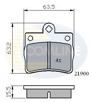 Тормозные колодки COMLINE CBP0220