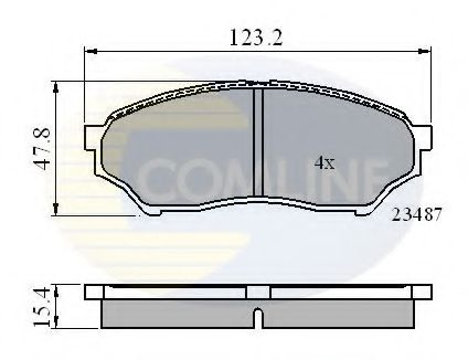 Тормозные колодки COMLINE CBP0826