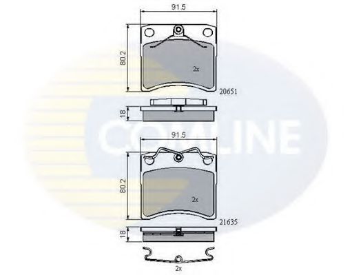 Тормозные колодки COMLINE CBP0953