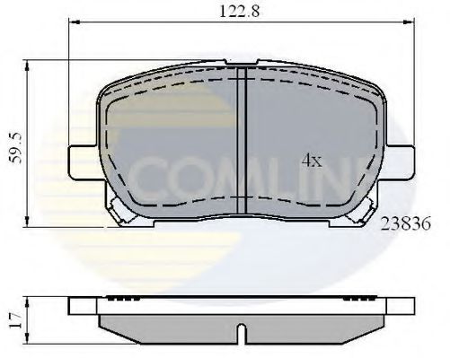 Тормозные колодки COMLINE CBP01132