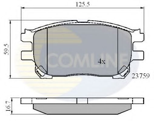 Тормозные колодки COMLINE CBP01139
