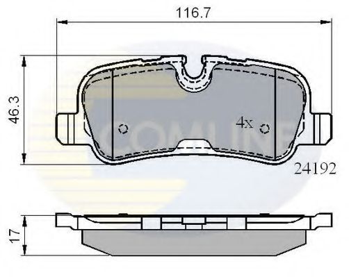 Тормозные колодки COMLINE CBP02021