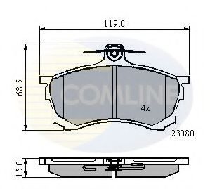 Тормозные колодки COMLINE CBP3452