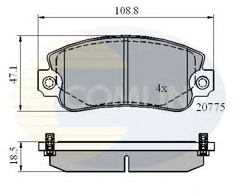 Тормозные колодки COMLINE CBP4129