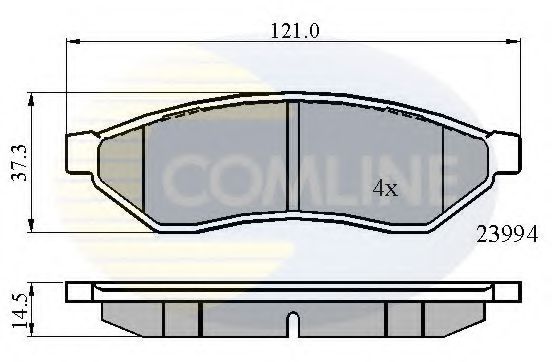 Тормозные колодки COMLINE CBP01190